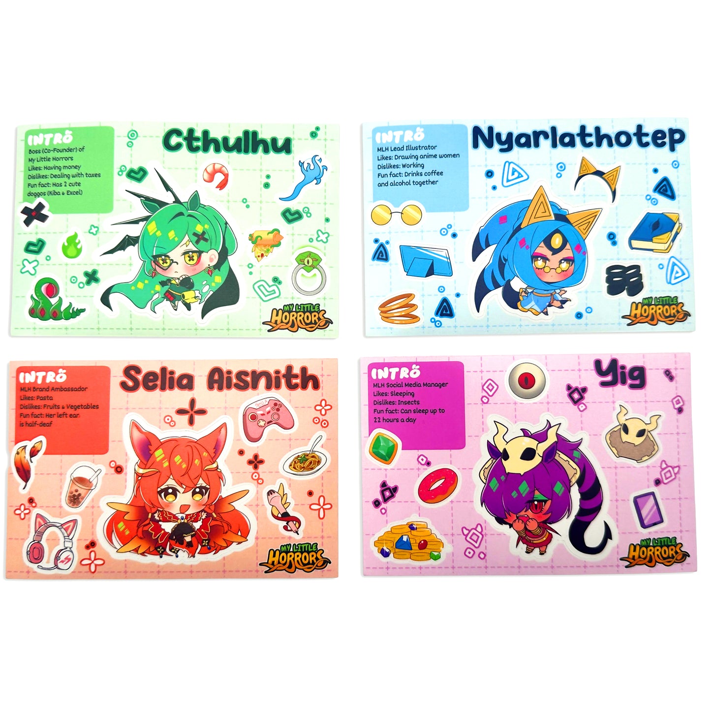 My Little Horrors Princess Sticker Sheets – Series 1